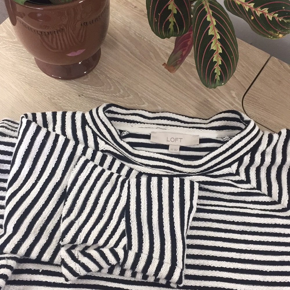Striped loft sweater